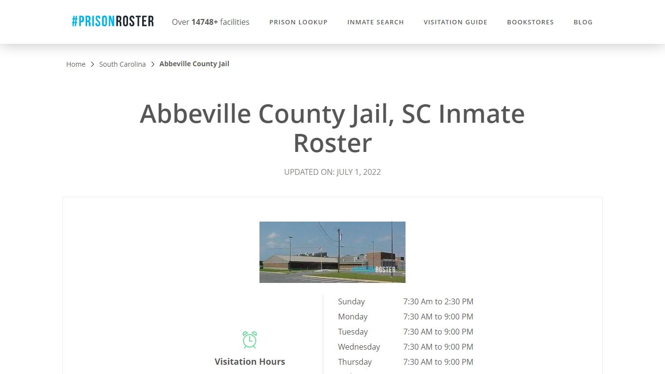 Abbeville County Jail, SC Inmate Roster - Inmate Locator